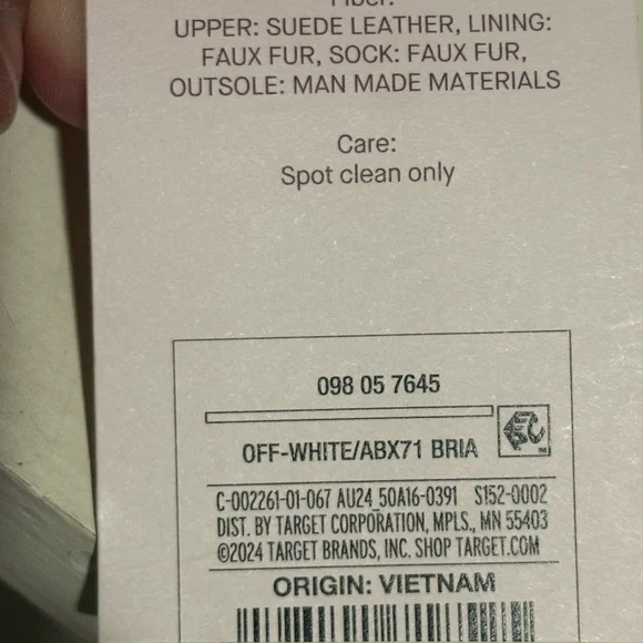 NWT—Auden Womens Bria Faux Fur Moccasin House Shoes Size 6 Off White - Picture 3 of 3